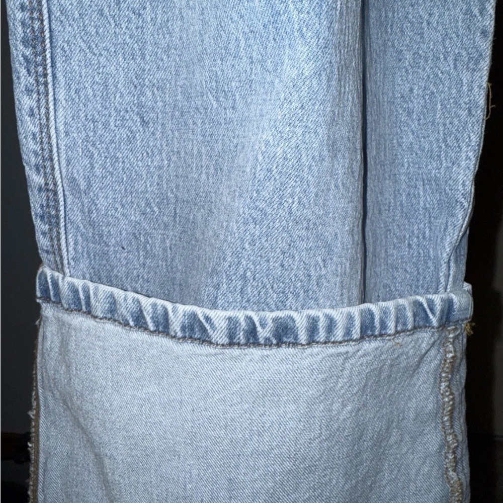 Zenana Women’s Sz 25 Size 2 Light Wash Boyfriend Cuff Wide Leg High Rise Jeans - Picture 7 of 7